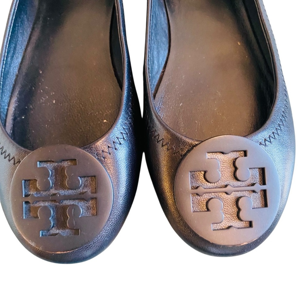Tory Burch Perfect Black Minnie Ballet Flats - Picture 3 of 8